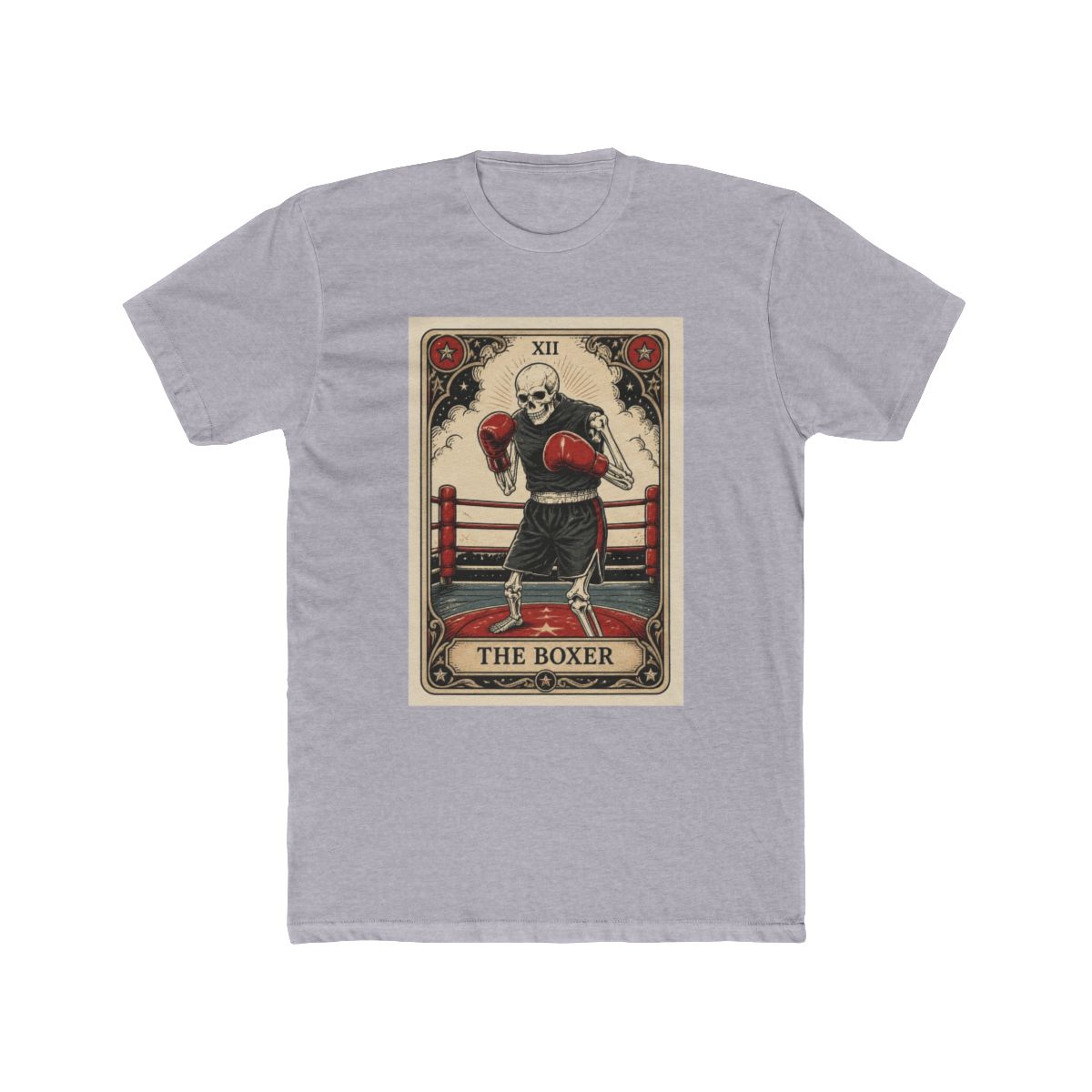 The Boxer Vintage Boxing Tarot Card Graphic Tee T Shirt - alternate angle 4, merchandise