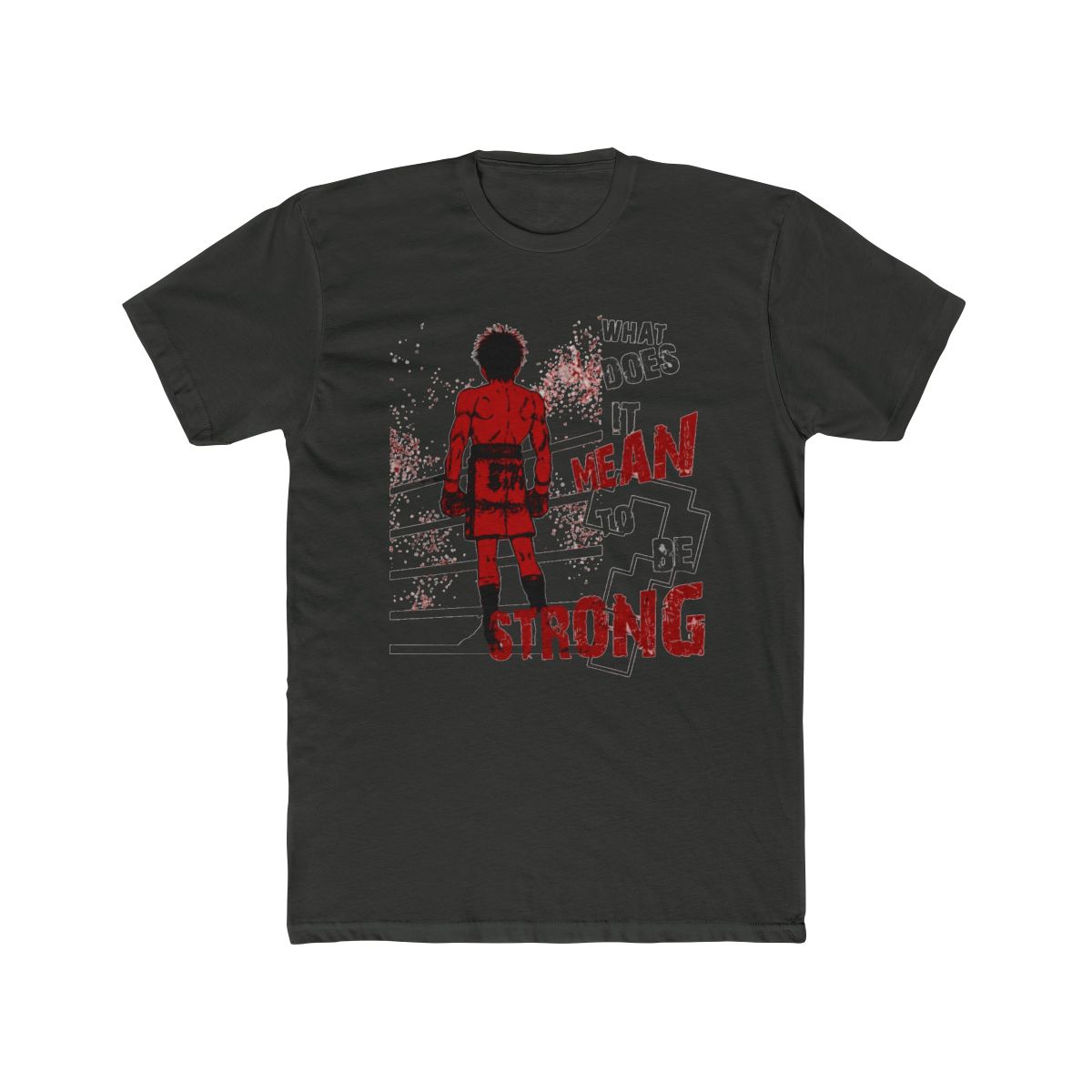 Ippo the boxer || What does it mean to be strong? T Shirt - alternate angle 5, merchandise