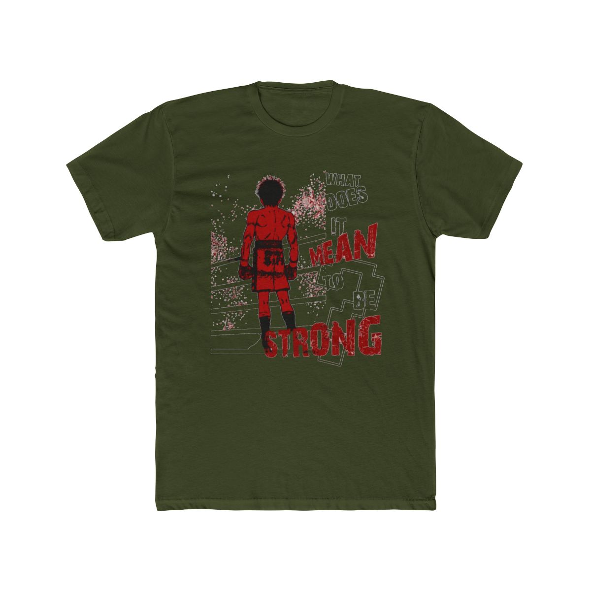 Ippo the boxer || What does it mean to be strong? T Shirt - alternate angle 4, merchandise