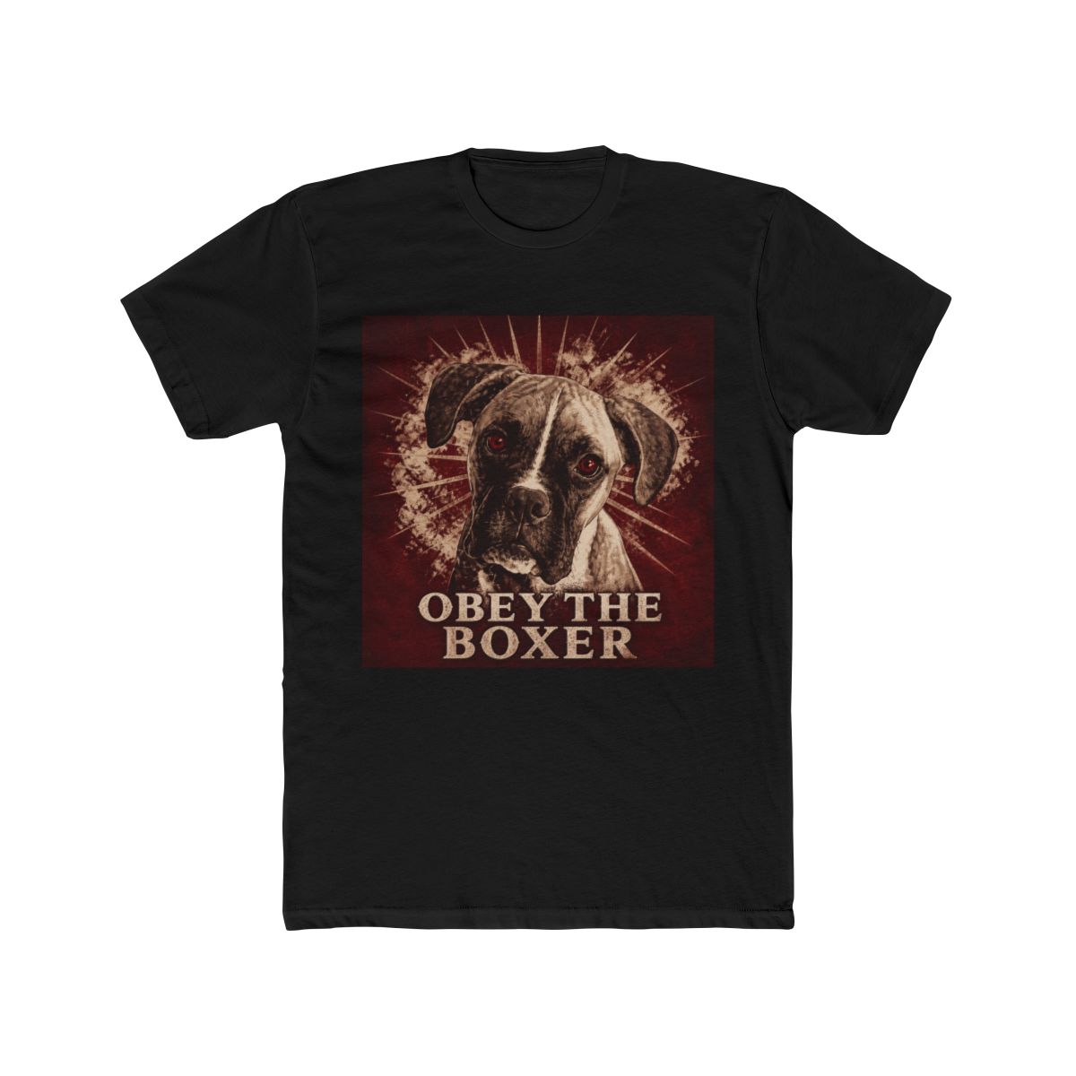 Funny Boxer Design - Obey The Boxer T Shirt - alternate angle 3, merchandise