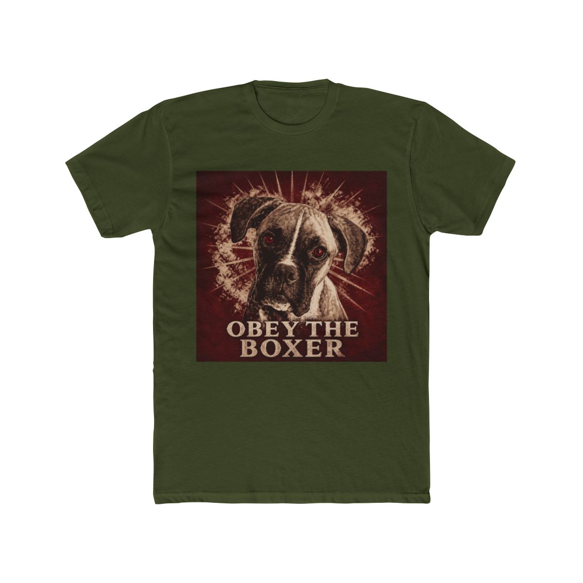 Funny Boxer Design - Obey The Boxer T Shirt - alternate angle 5, merchandise