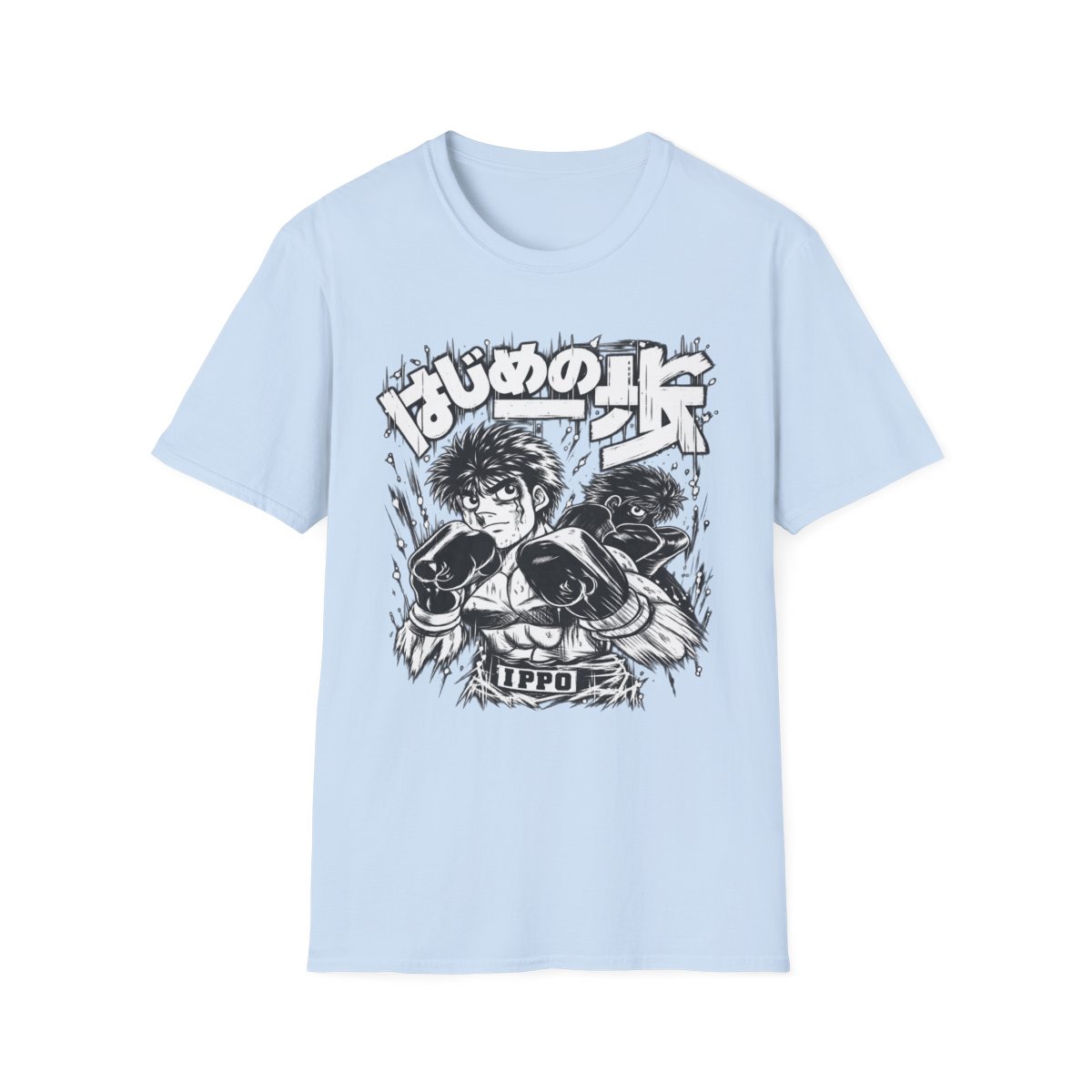 Ippo Boxing Manga Graphic T-Shirt | The Boxer Anime - alternate angle 5, merchandise
