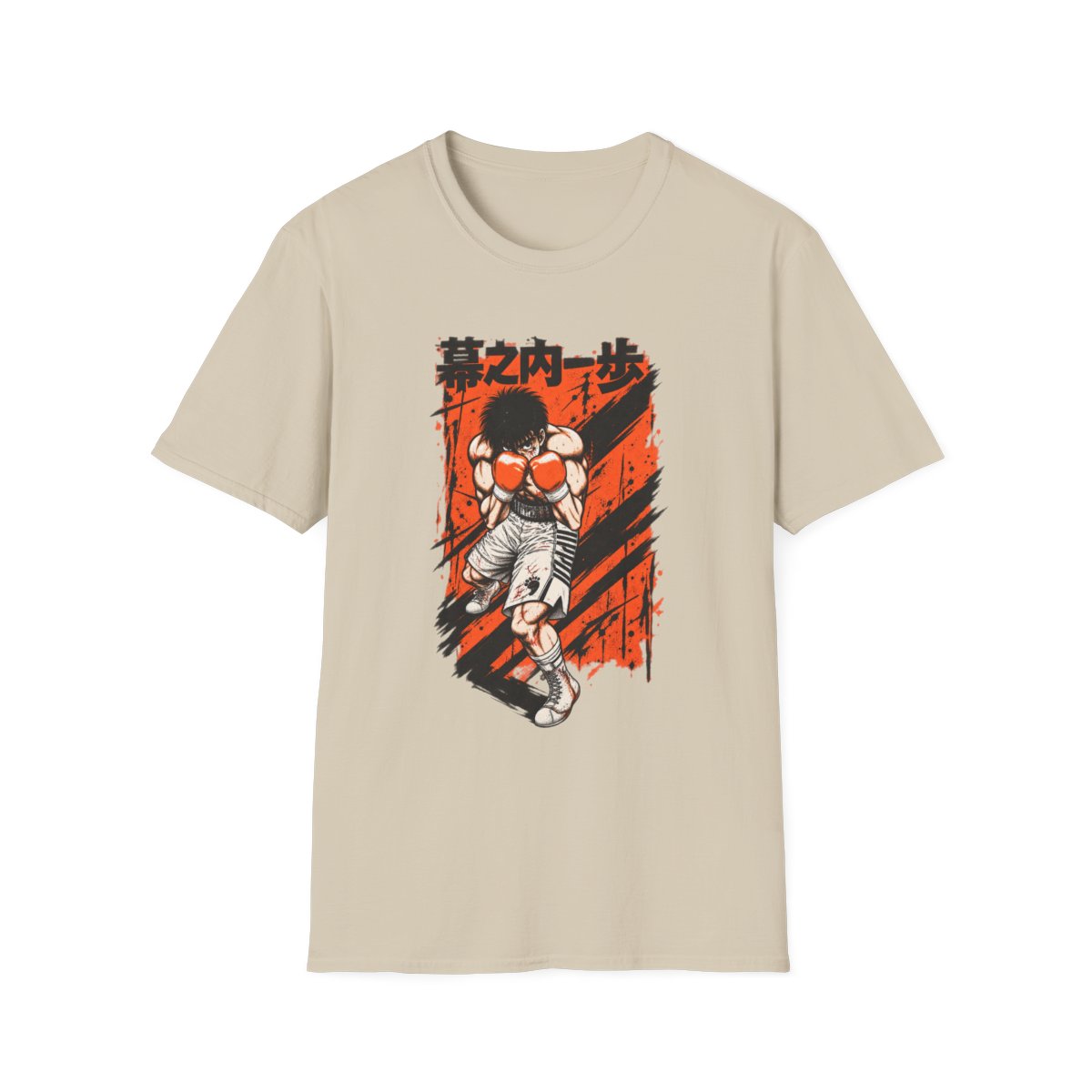 Boxer Illustration T-Shirt | The Boxer Anime - alternate angle 3, merchandise